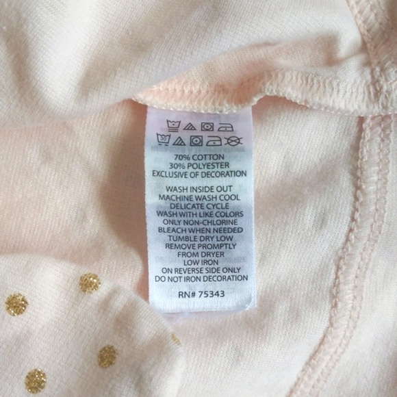 tahari pastel pink scallop trim dress with glitter dots 6-9 months baby girl - Picture 7 of 7